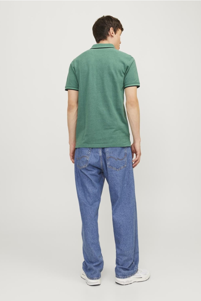 JJEPAULOS POLO SS NOOS 12136668 Deep Teal/PLAY